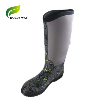 Non-slip Waterproof Knee Height Rain Muck Boots from China